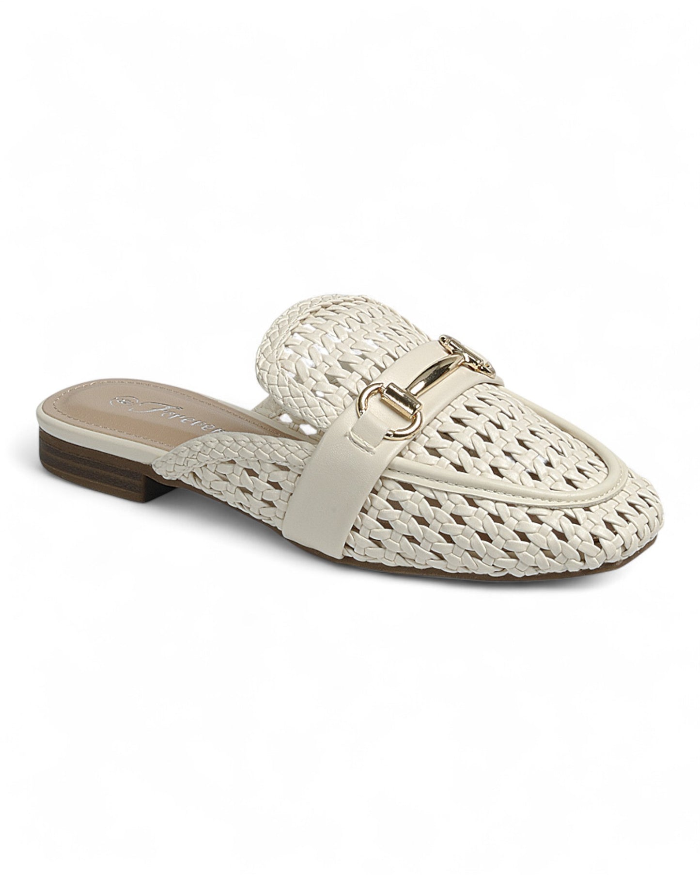 Bone Riviera Woven Mule