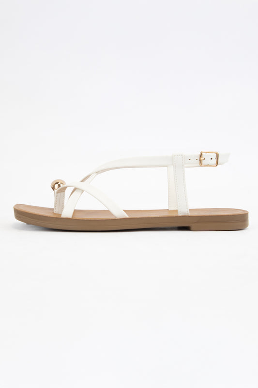 White Gold Standard Sandals