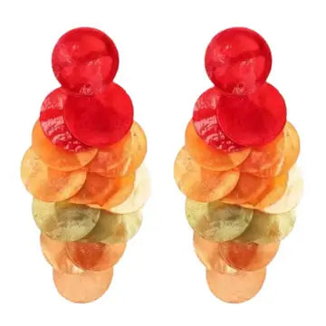 Shine & Beachy Colorful Tassel Earrings