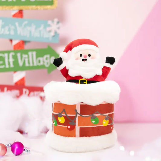 Santa in Chimney Plushie