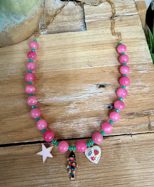 Pink Star Lagoon Necklace