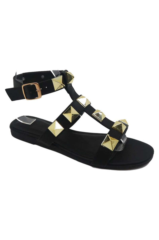 Black Rockstar Rush Sandals