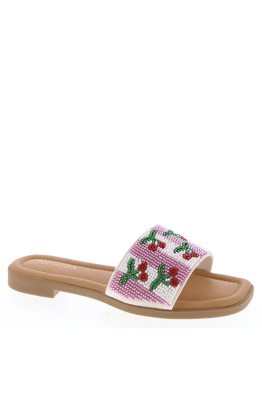 Cherry On Top Beaded Sandal
