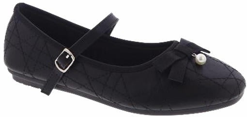 Black Classically Charming Flats