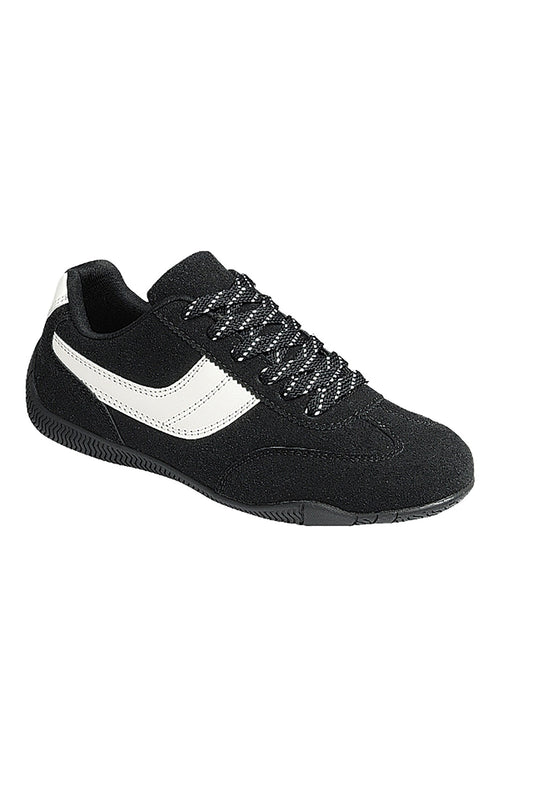 Black/White Run for It Sneakers