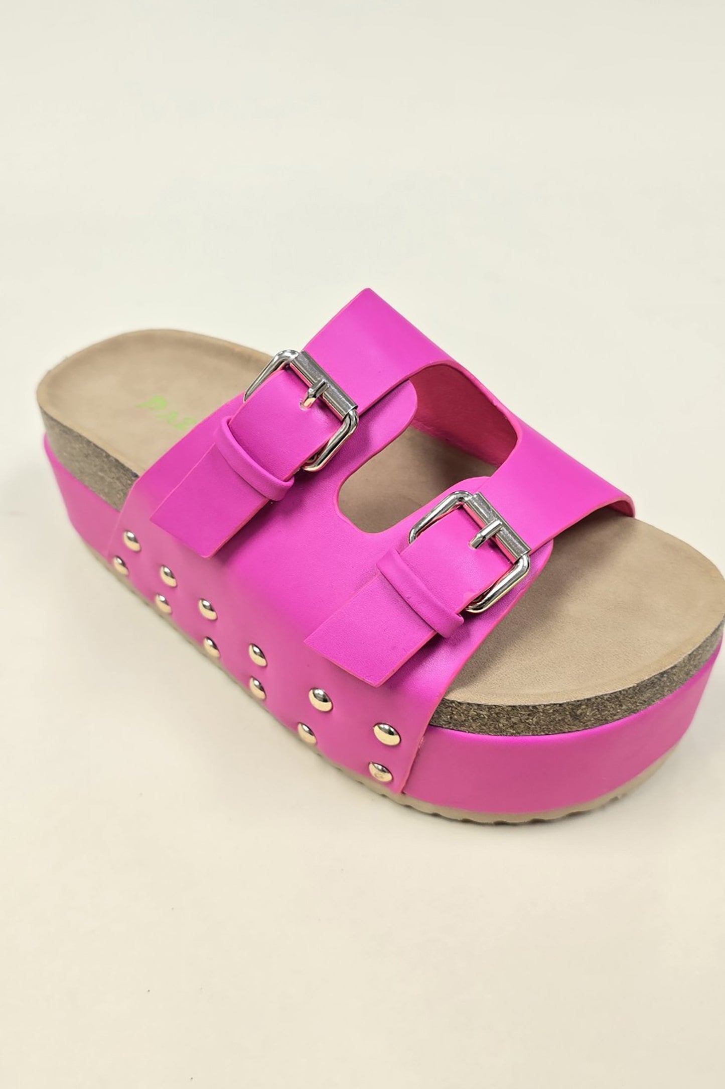 Fuchsia Feeling Free Platform Sandals