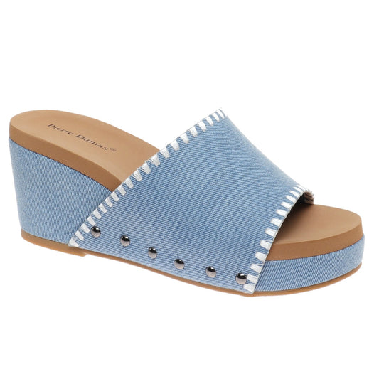 Blue Denim Follow Your Dreams Wedge Sandal