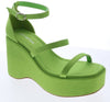 Lime Be Inspired Platform Sandals