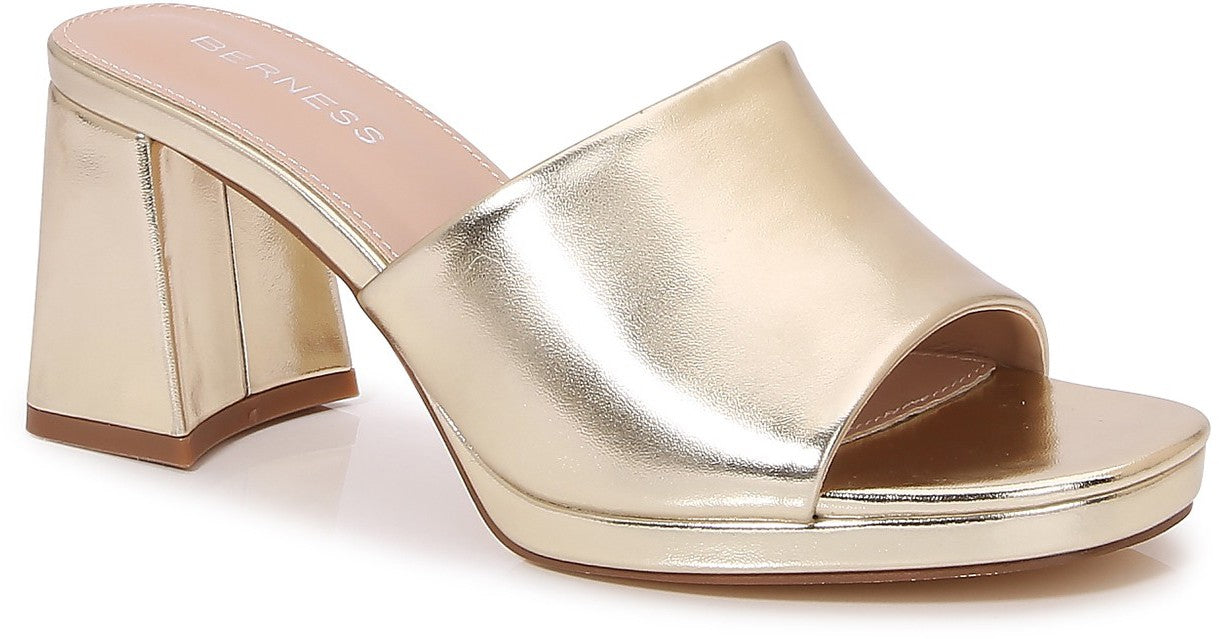 Gold Shining Moment Heels