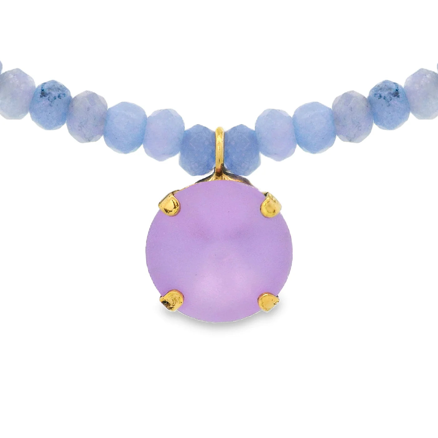 TOVA - The Paige Necklace in Violet Matte