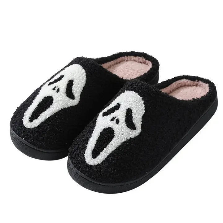 Ghost Face Halloween Slippers