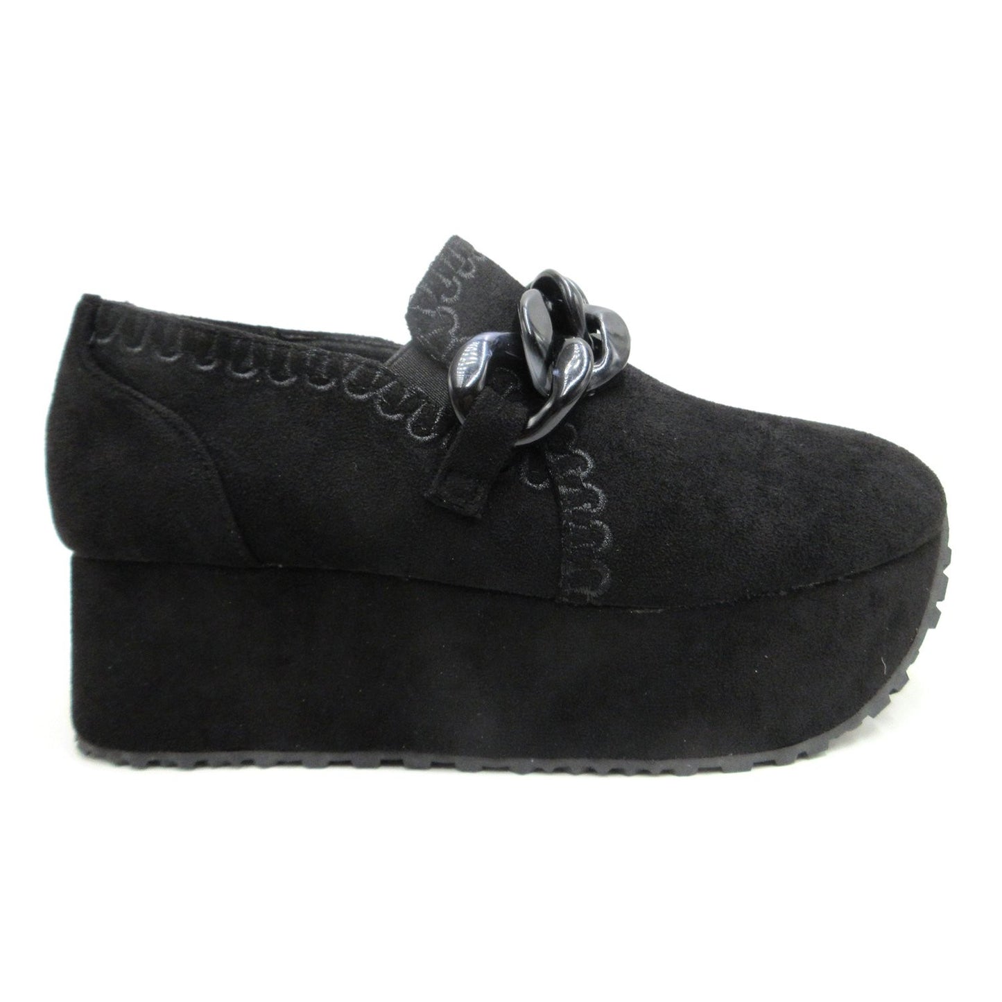 Black It's All In The Details Platform Loafers