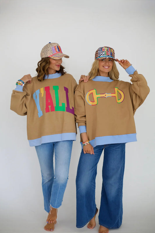 Y'ALL 2-Sided Mock Sweatshirt (Reg.)