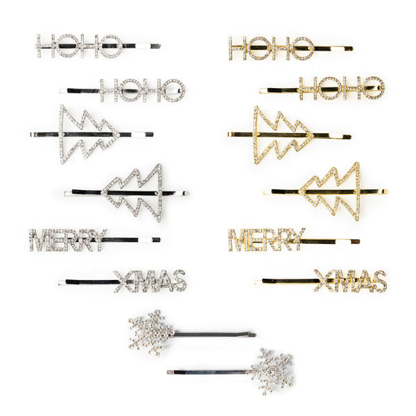 Christmas Bling Hair Clips