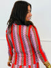 Textured Stripe Cardigan & Mini Skirt Set (Reg & Plus)