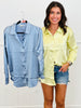 Satin Button Down Top (Reg.)- 2 Colors