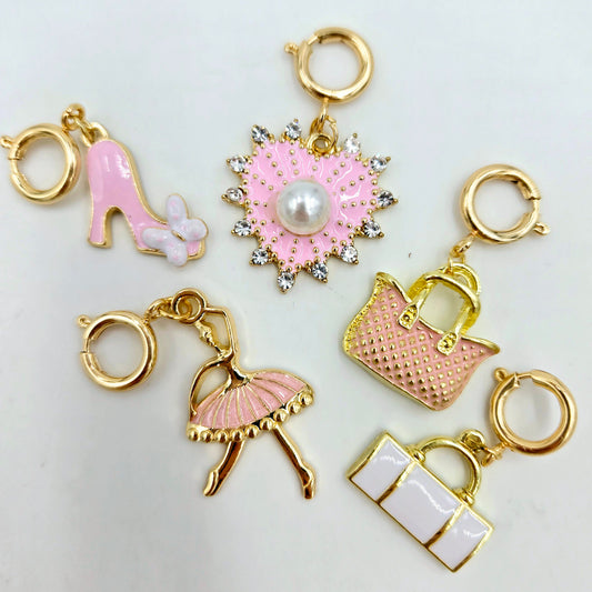 Pretty in Pink Charm Set