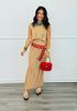 Camel Sleeveless Top & Maxi Skirt Set (Reg.)