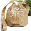 Straw Crossbody Bucket Bag - 3 Colors