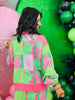 Queen Of Sparkles Licensed Pink/Green Glinda & Elphaba Profile Cardigan (Reg. and Plus)
