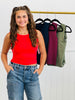 Smooth Feelings Fitted High Low Neckline Tank (One Size & Plus)- 4 Colors