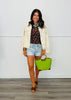 Polka Dot Mesh Blouse (Reg & Plus) - 5 Colors