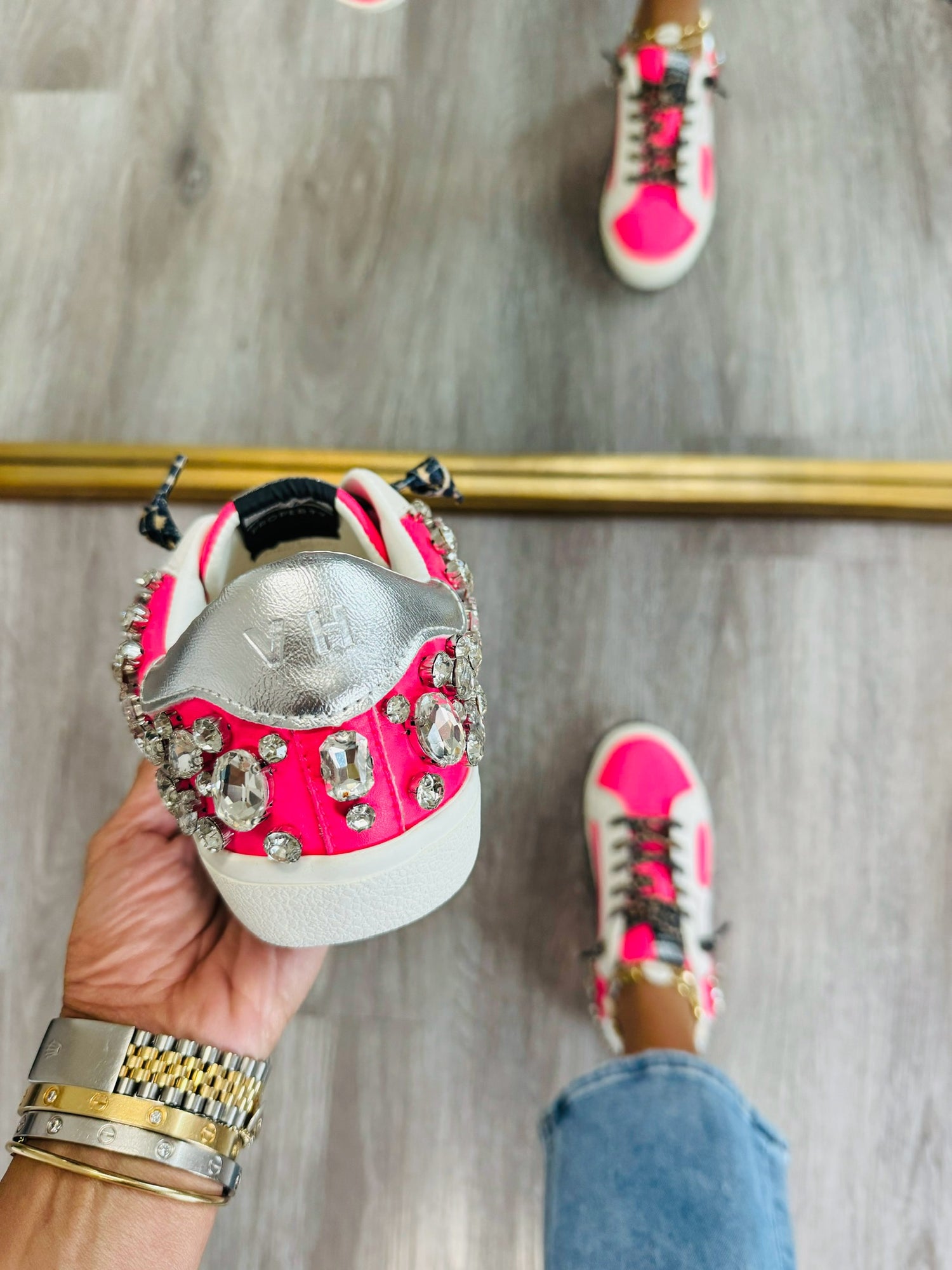 VH x WR Born To Shine Crystal Sneakers – Walker Rose Boutique