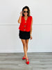 Red Crochet Sweater Vest (Reg.)