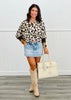 Leopard Print Thumbhole Top (Reg.)