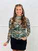 Green Camo Keigan Mesh Top (Reg. and Plus)