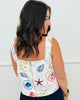 Under The Sea Sleeveless White Denim Top (Reg.)
