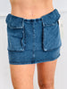 Mineral Washed Cargo Skort (Reg.) - 2 Colors