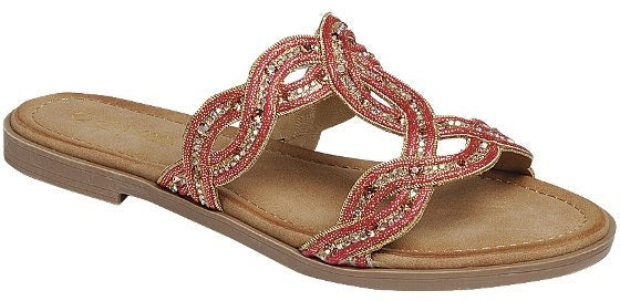 Coral All About The Shimmer Sandals