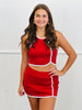 Contrast Trim Tank & Mini Skort Set (Reg.)-2 Colors