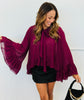 Ruffled Chiffon High Low Blouse Remix (Reg & Plus) - 2 Colors