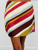 Chocolate Striped Mini Skirt (Reg.)