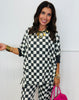 Checkerboard Oversized Top (Reg & Plus)-3 Colors