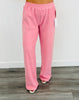 Pink Striped Fleece Pants (Reg.)