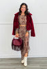 Leopard Deep-V Back Top & Maxi Skirt Set (Reg.)
