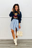 Gingham Asymmetrical Skirt (Reg.)- 4 Colors