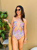 Halter Floral 1-Piece Swimsuit  (Reg.)