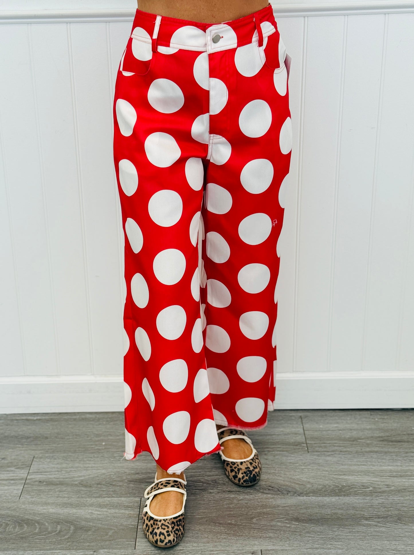 Red Big Polka Dots Pants (Reg)