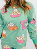 Piece Of Pie Sequin Sweatshirt (Reg. and Plus)