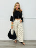Cream/Black Polka Dot Wide Leg Pants (Reg.)