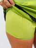 Green Satin Halter & Mini Skirt Set (Reg.)