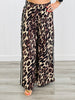 Bold Leopard Side Stripe Pants (Reg & Plus)-2 Colors