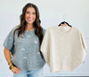 Pearls & Bows Sweater Top (Reg)-2 Colors