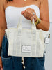 Jeweled Mini Canvas Tote Bag (6 colors)
