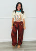 Rust Stripe Cargo Pants (Reg & Plus)