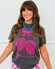 Checkered Skull Cherry Tee (Reg. and Plus)